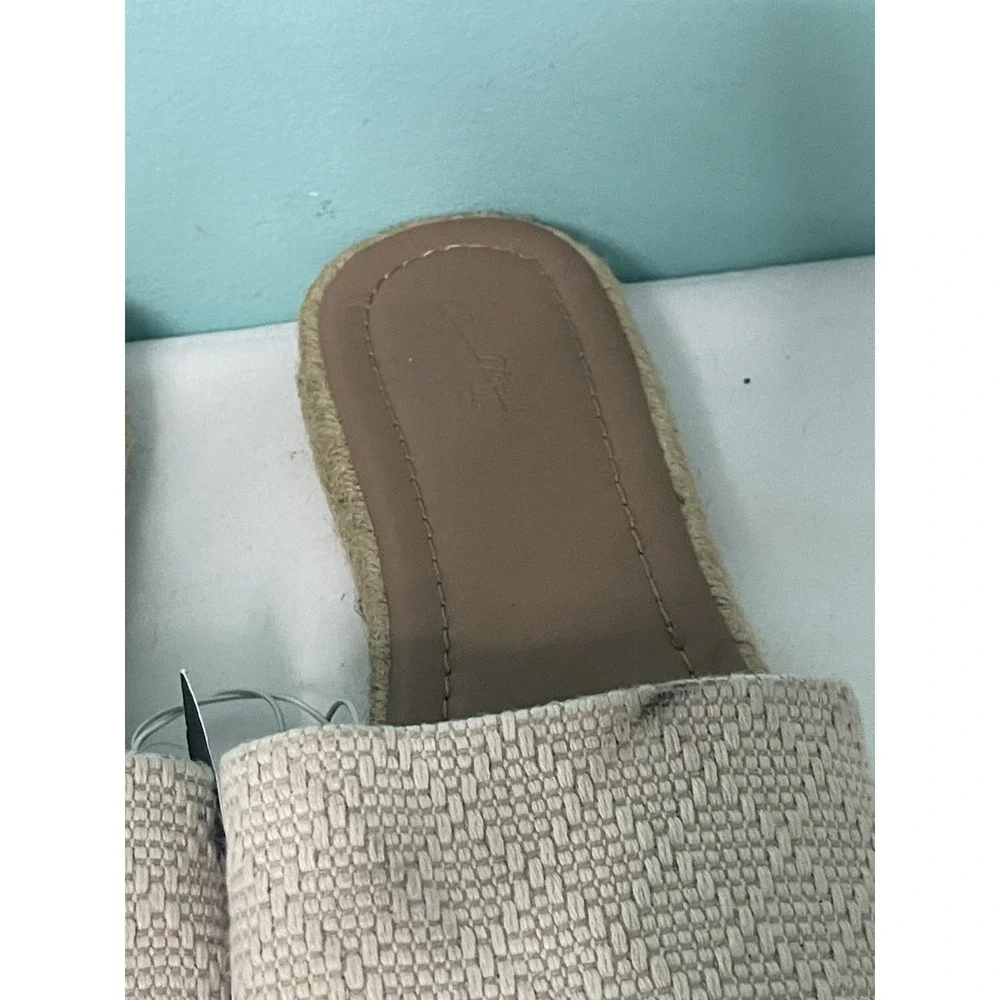 Universal thread Women's Sandals Wide Width Square Espadrille Slide Size 11 S-34